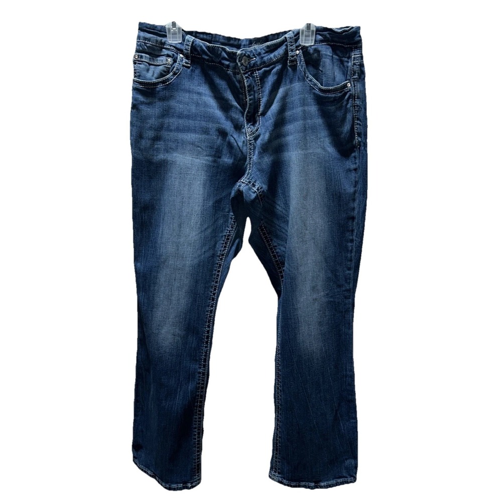 DayTrip Pants Women 36R Jeans Virgo Bootcut Distressed